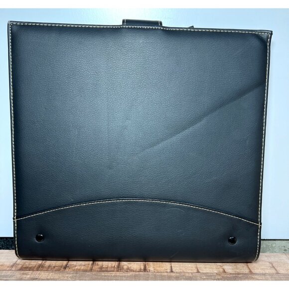 Professional Faux Leather 3-Ring Binder Portfolio Organizer With Tab Dividers - Picture 2 of 6